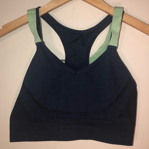 all in motion Navy and Mint Green Sports Bra Size Large - Picture 4 of 6